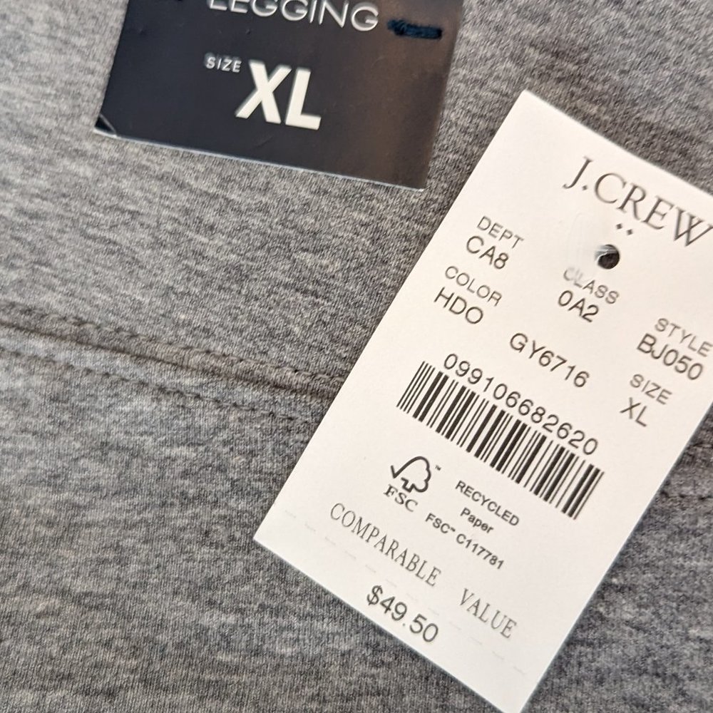 J.Crew Factory Heathered Cropped Everyday Leggings - Picture 5 of 7